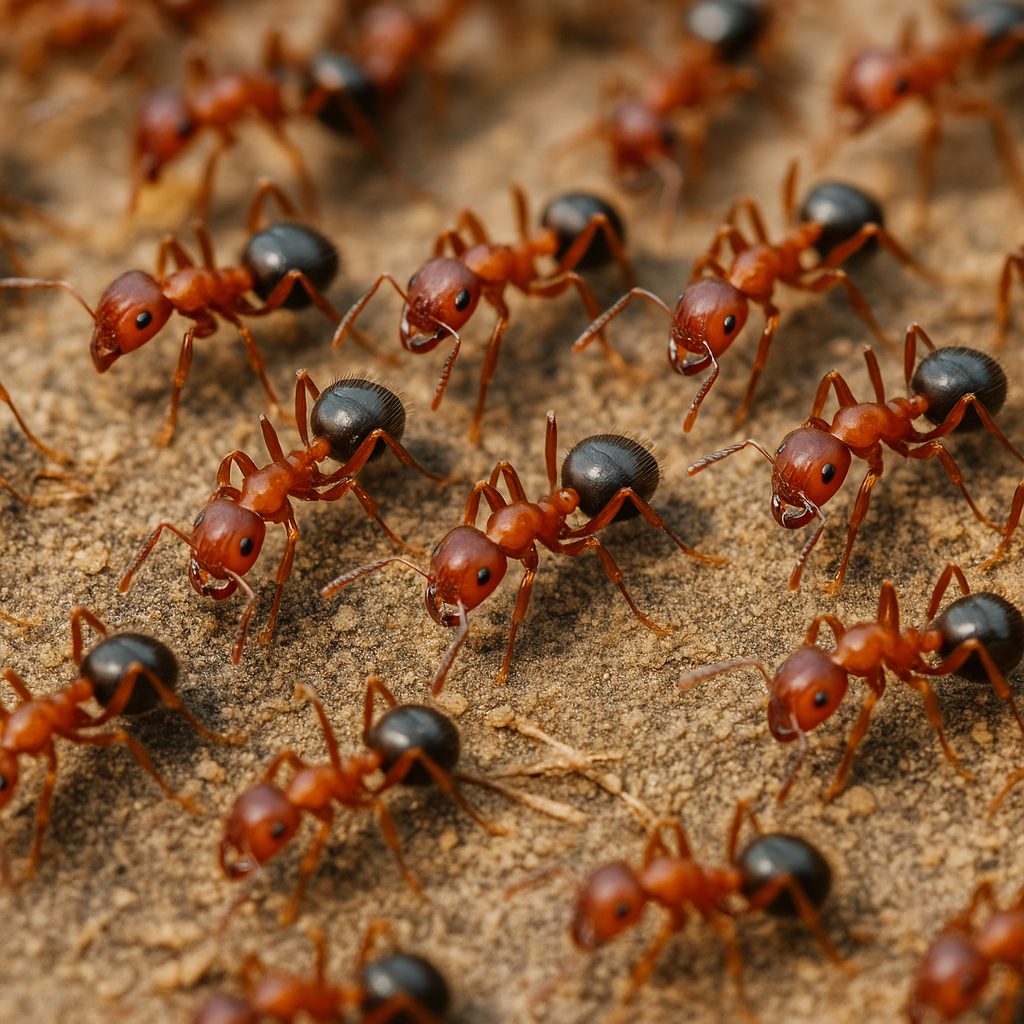 Ants Working Together to achive a goal